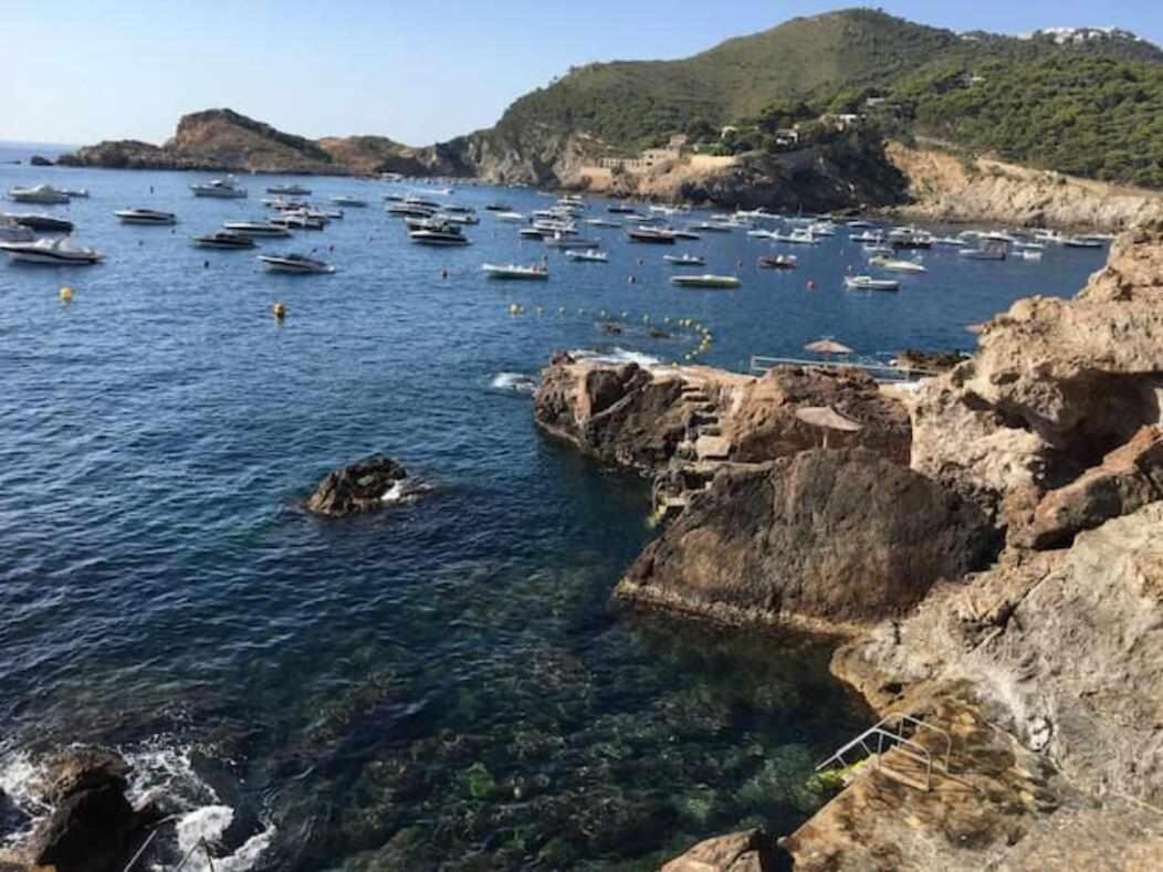 Apartamento Cap sa Sal Begur 74 con Terraza literalmente Sobre el Mar Exterior foto